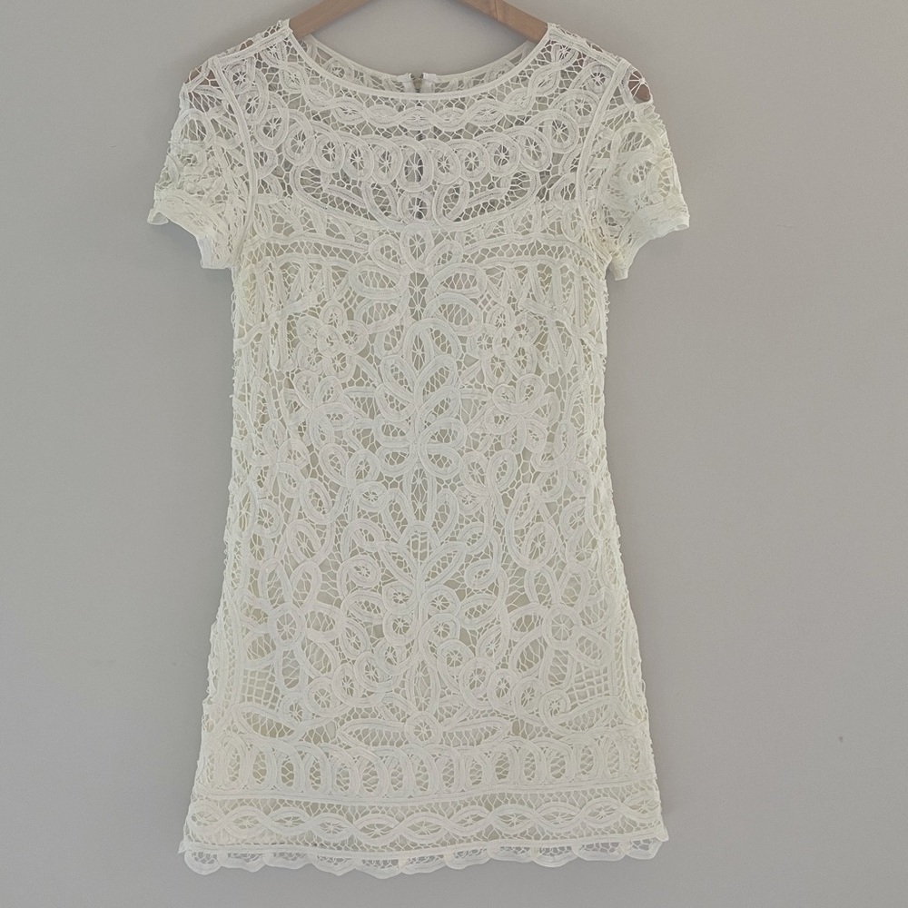 Rare Lilly Pulitzer White Battenburg Lace Marie Kate Dress